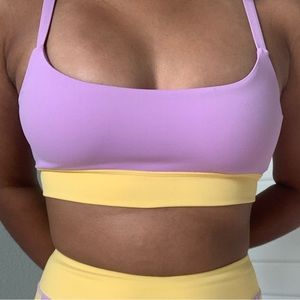 MESHKI, Medium, Lilac/Yellow